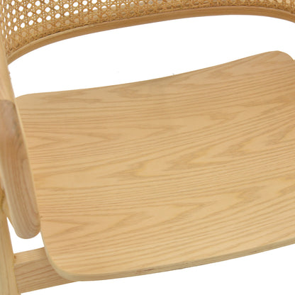 Πολυθρόνα Wenzy Φυσικό Ξύλο 58x58x82