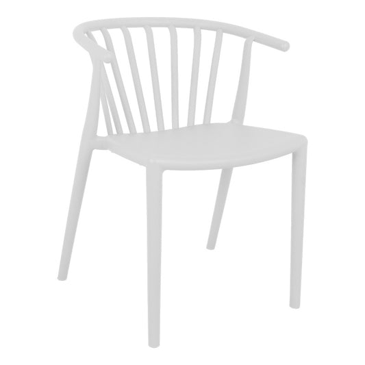 Πολυθρόνα Zelma PP σε Λευκή Απόχρωση 55x53x73