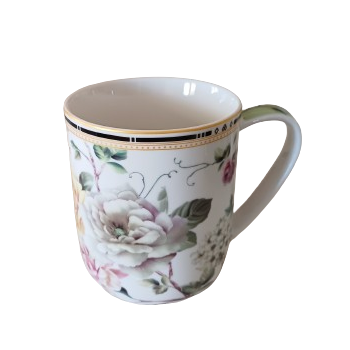 Πορσελάνινη Κούπα White Roses 380ml