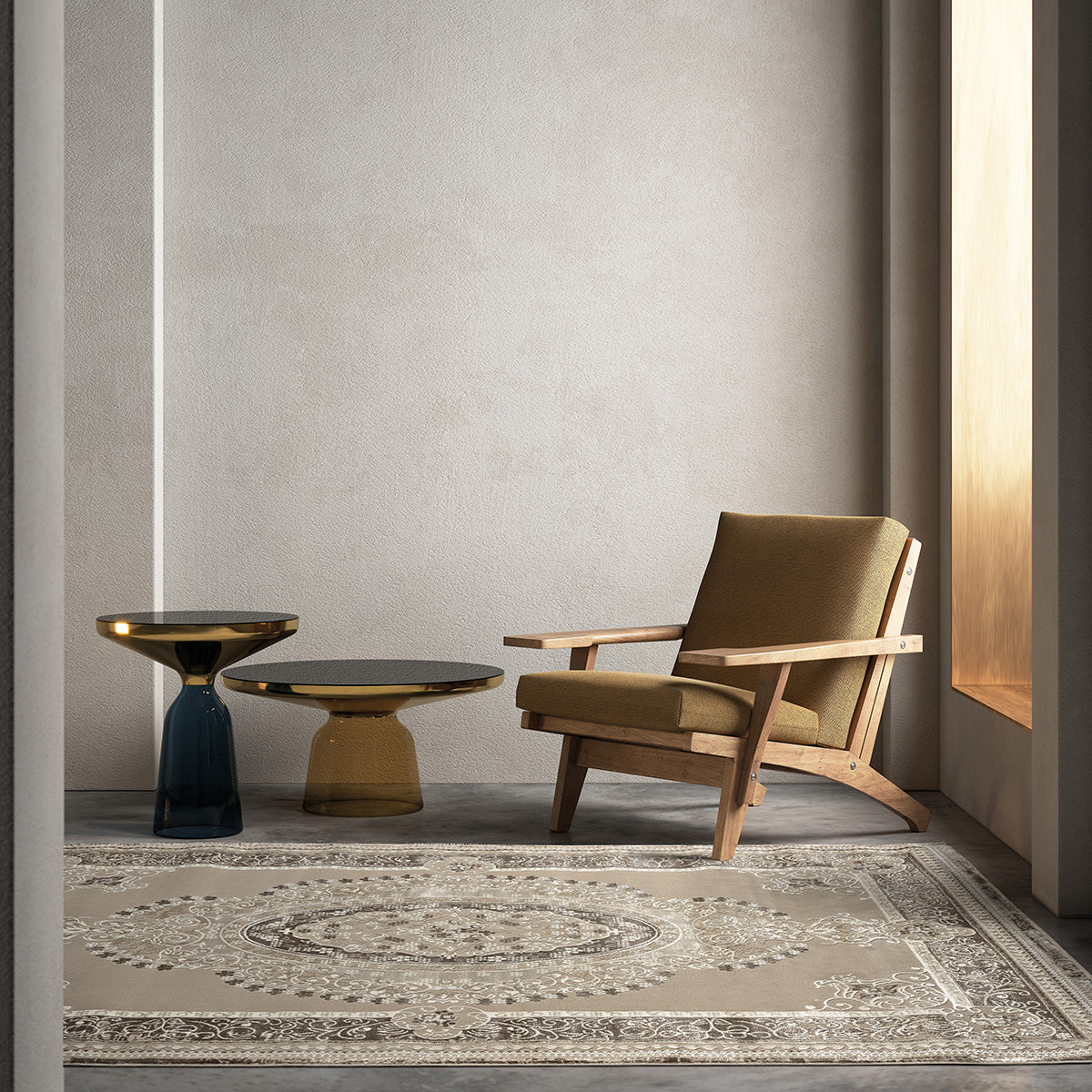 Χαλί Prestige Art 9320 160x230εκ Μπεζ Καφέ