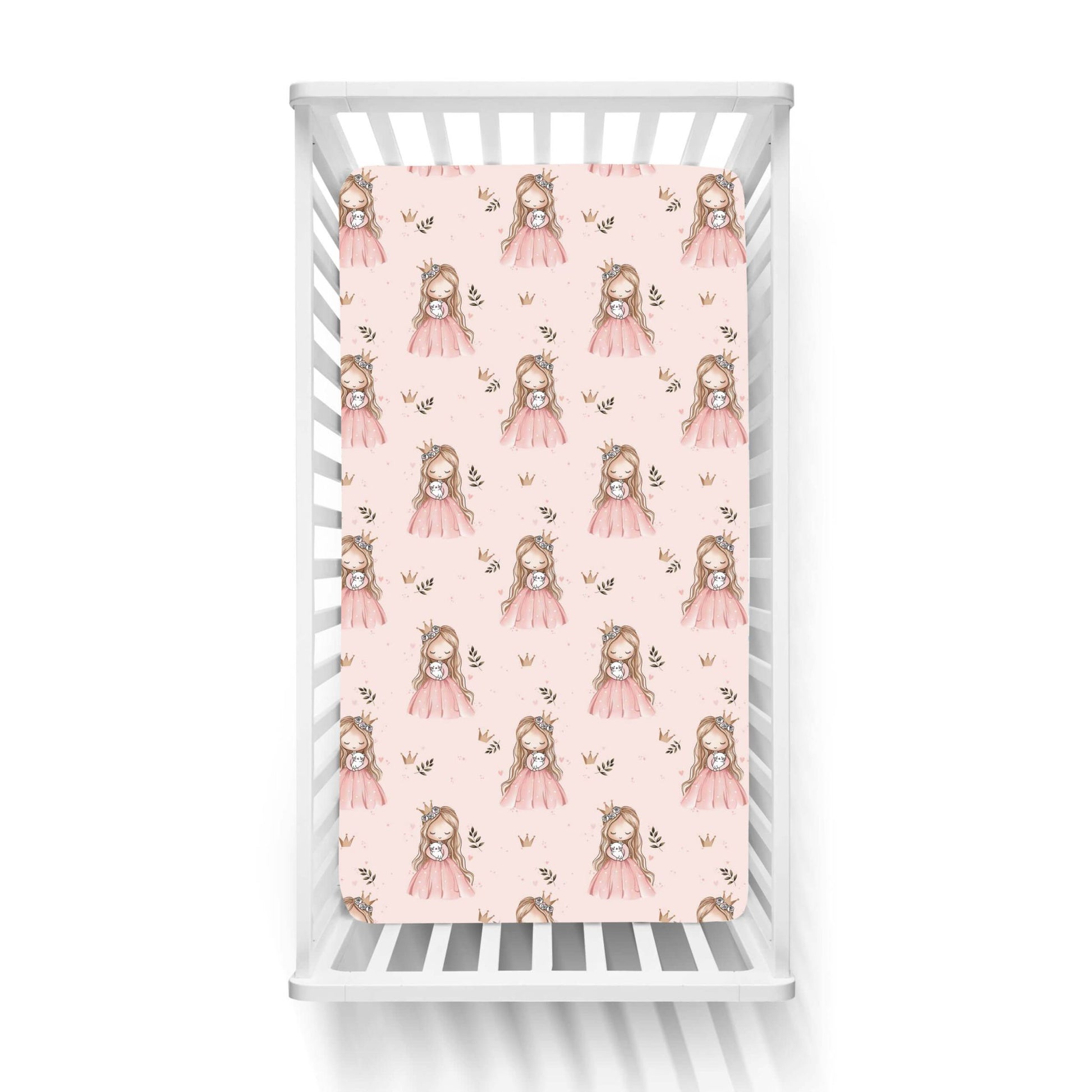 Βρεφικά Σετ Σεντόνι Κούνιας με Λάστιχο Princess