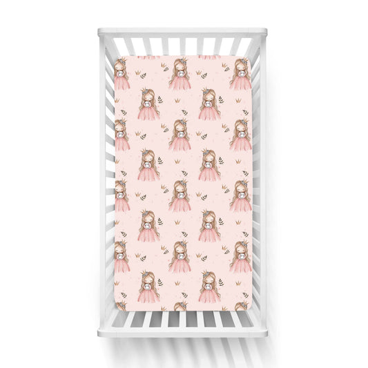 Βρεφικά Σετ Σεντόνι Κούνιας με Λάστιχο Princess