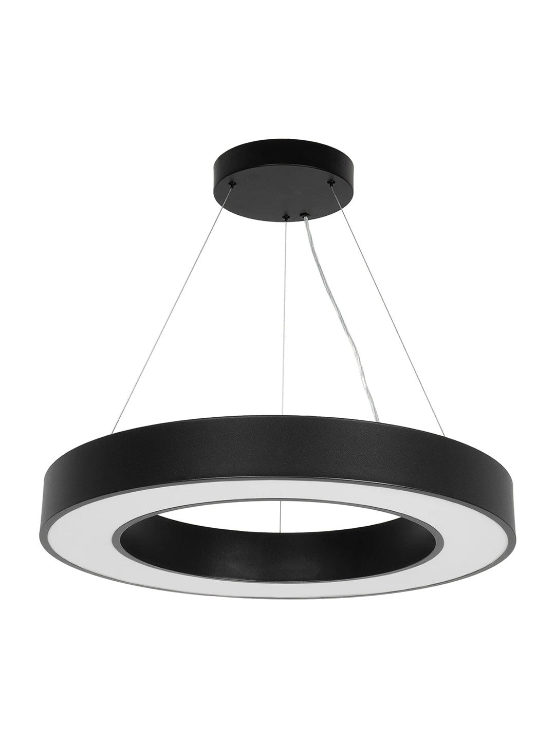 RA KLV-101-0365 Κρεμαστό Φωτιστικό Οροφής LED 67W 6700lm 120° AC 220-240V IP20 Ρυθμιζόμενο Λευκό CCT με Χειριστήριο από 2700K έως 6000K Dimmable - Lumileds SMD Chip - Μαύρο Ματ - Μ60 x Π60 x Υ8