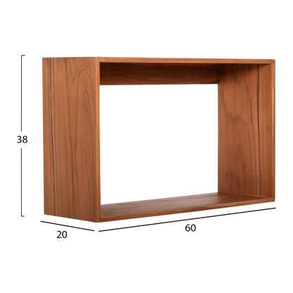 ΡΑΦΙΕΡΑ CHENGIS 3 ΤΜΧ ΞΥΛΟ TEAK ΣΕ ΦΥΣΙΚΟ ΧΡΩΜΑ 60x20x38