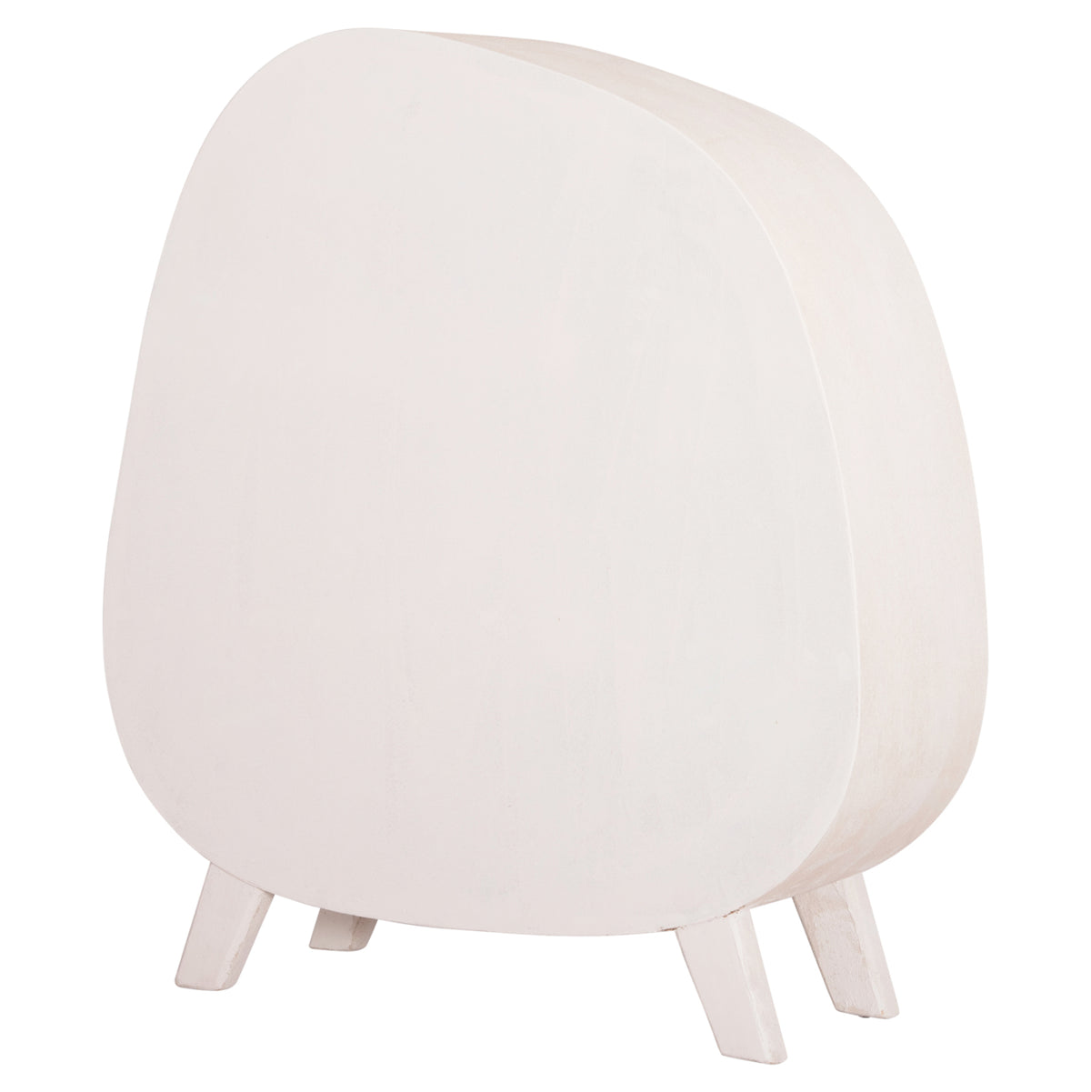 ΡΑΦΙΕΡΑ SANTORINI MDF ΣΕ ΥΠΟΛΕΥΚΟ ΧΡΩΜΑ 120x38x133