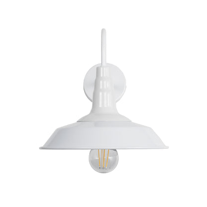 RAY 01066 Vintage Φωτιστικό Τοίχου - Απλίκα με Ντουί 1 x E27 AC 220-240V IP20 - Λευκό - Μ26 x Π37 x Υ32