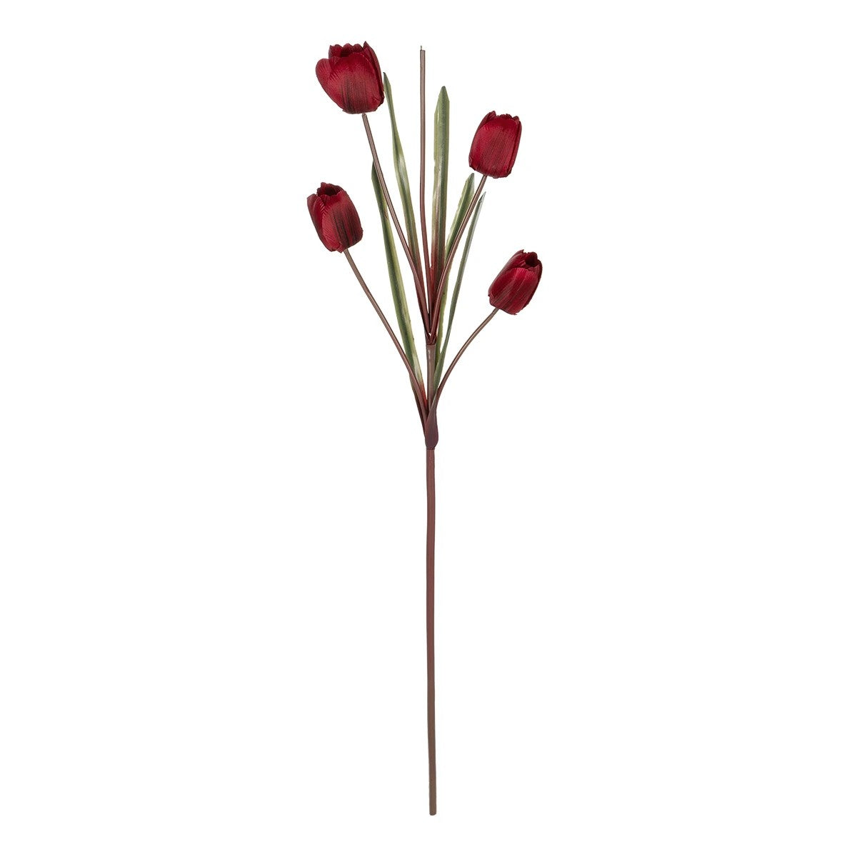 RED TULIP BRANCH 21309 Τεχνητό Διακοσμητικό Κλαδί Κόκκινη Τουλίπα Y100cm