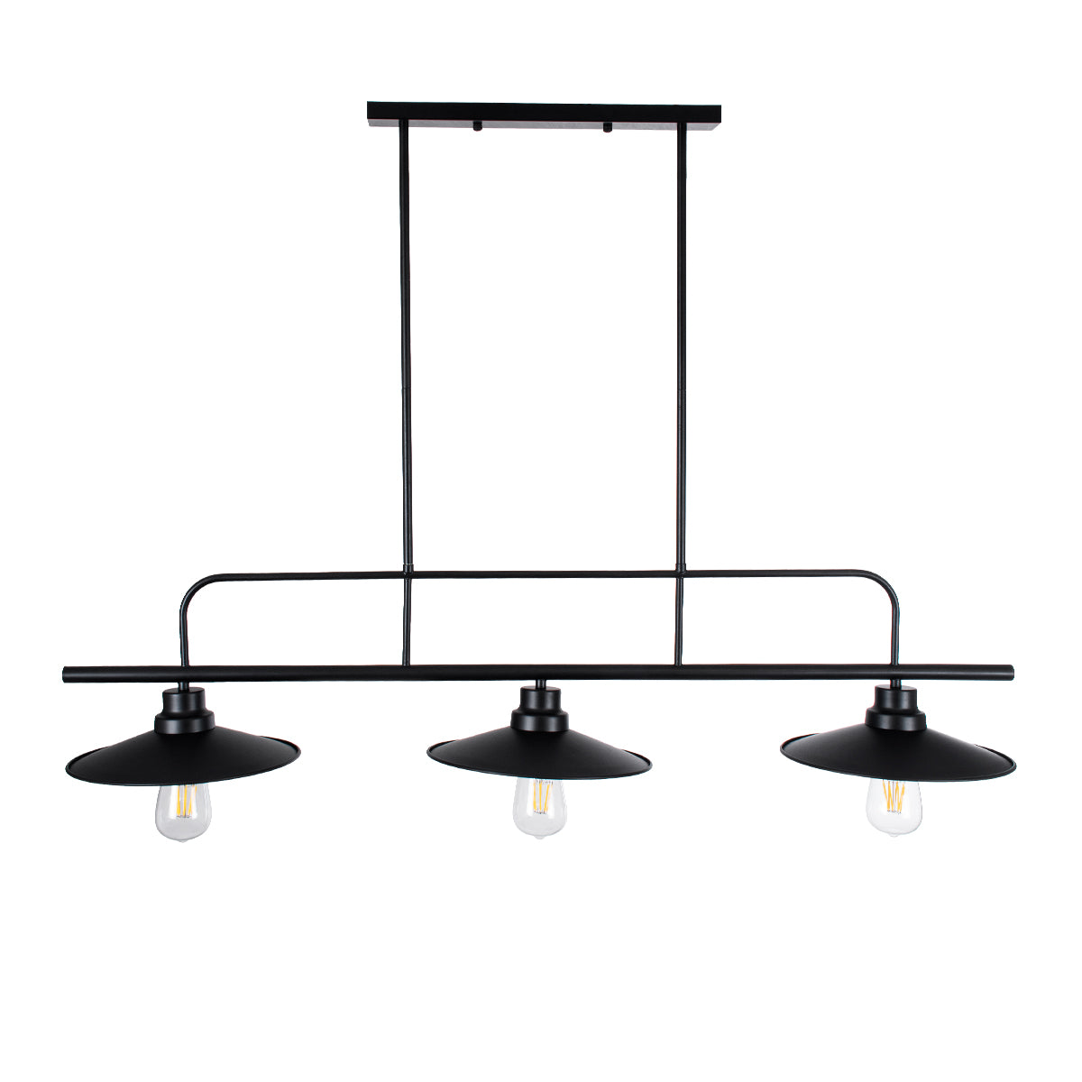 REGAL 01009 Vintage Φωτιστικό Οροφής με Ντουί 3 x E27 AC 220-240V IP20 - Μαύρο - Μ110 x Π26 x Υ75
