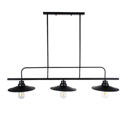 REGAL 01009 Vintage Φωτιστικό Οροφής με Ντουί 3 x E27 AC 220-240V IP20 - Μαύρο - Μ110 x Π26 x Υ75