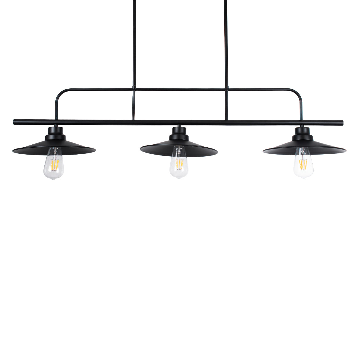 REGAL 01009 Vintage Φωτιστικό Οροφής με Ντουί 3 x E27 AC 220-240V IP20 - Μαύρο - Μ110 x Π26 x Υ75