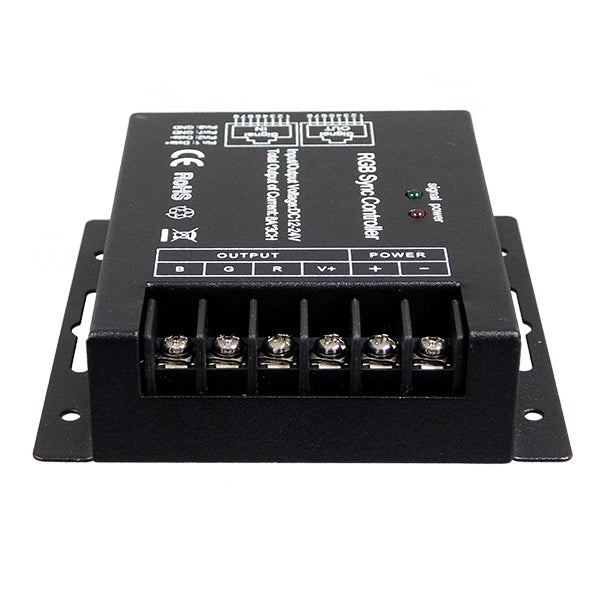 RGBCONTROLLER 73410 Σετ Dimmer / Controller με RF Ασύρματο Χειριστήριο με 3 x 8A 192W Κανάλια DC 12-24V 24A 576W Max IP20 - RF2.4Ghz SYNC - Μ9 x Π9 x Υ2.5