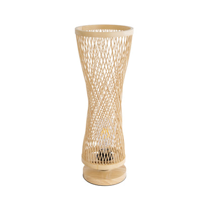 ROWAN 01994 Boho Επιτραπέζιο Φωτιστικό Πορτατίφ με Ντουί 1 x E27 AC 220-240V IP20 - Μπεζ - Μ17 x Π17 x Υ42