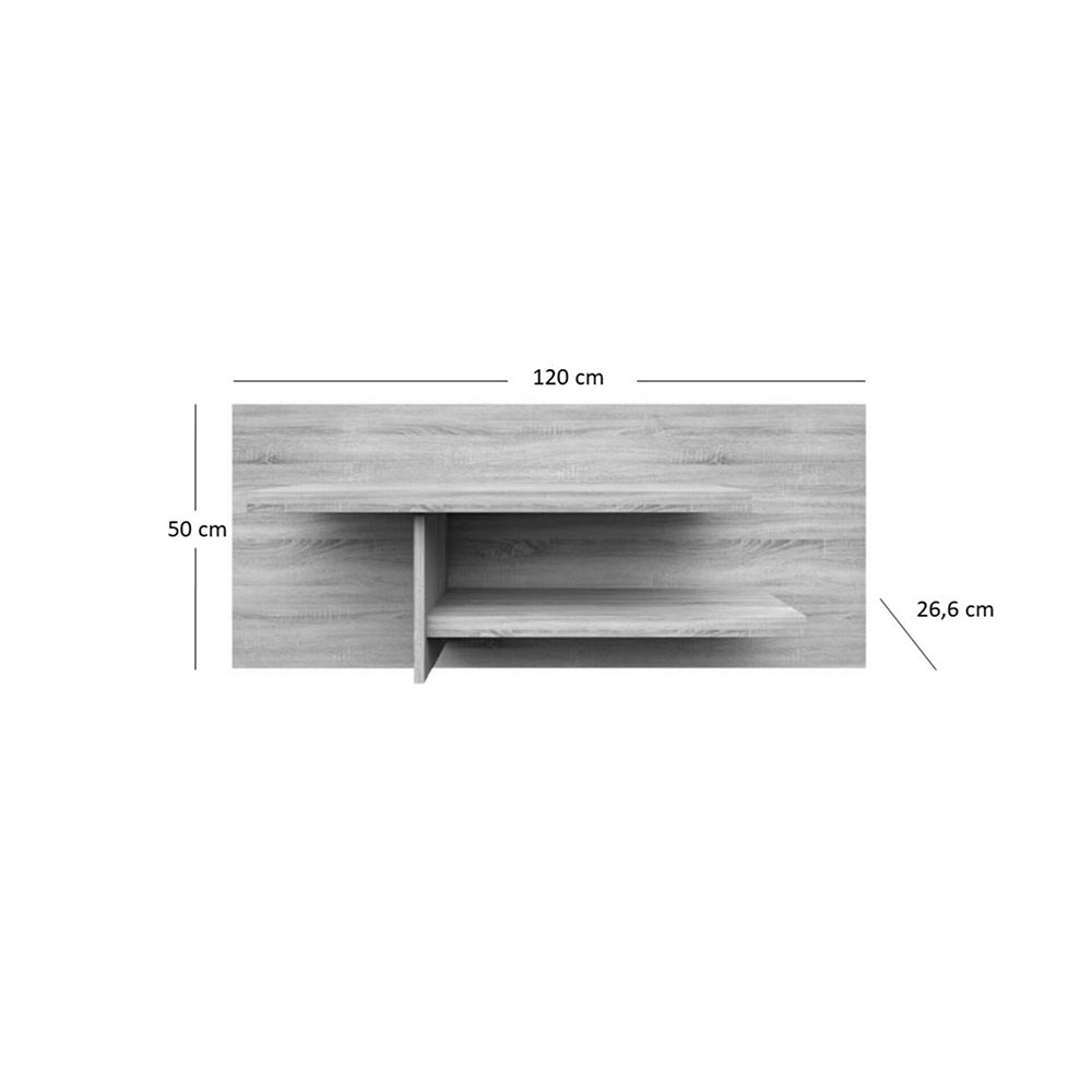 Ράφι Κρεμαστό Norton 120x26.6x50 Σονόμα