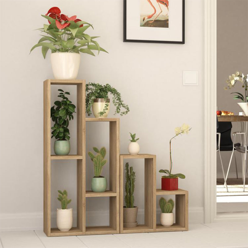 Ραφιέρα - Ανθοστήλη Sule Χρώμα Sapphire Oak 84x20x89