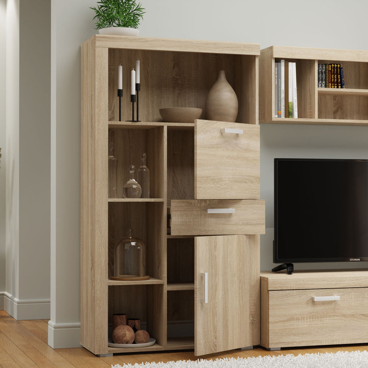 Ραφιέρα Damis 90.5x35x164 Σονόμα