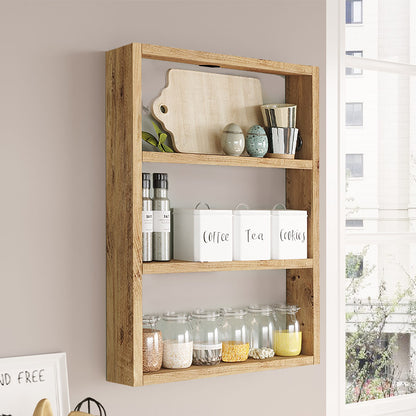 Ραφιέρα Τοίχου Prena Χρώμα Atlantic Pine 43,2x9x60