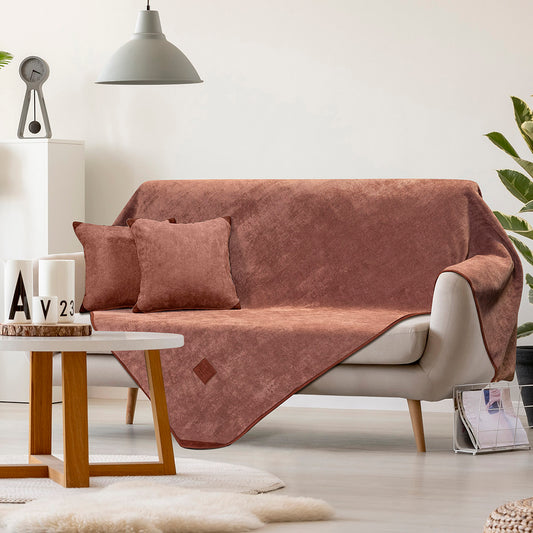 Ριχτάρι Τριθέσιο Tabac Art 8405 180x300εκ Κεραμιδί