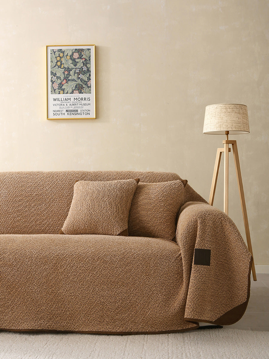 Ριχτάρια Σετ 2 Τμχ Lamb Plus Art 8832 (175x250εκ + 175x300εκ) Άμμου