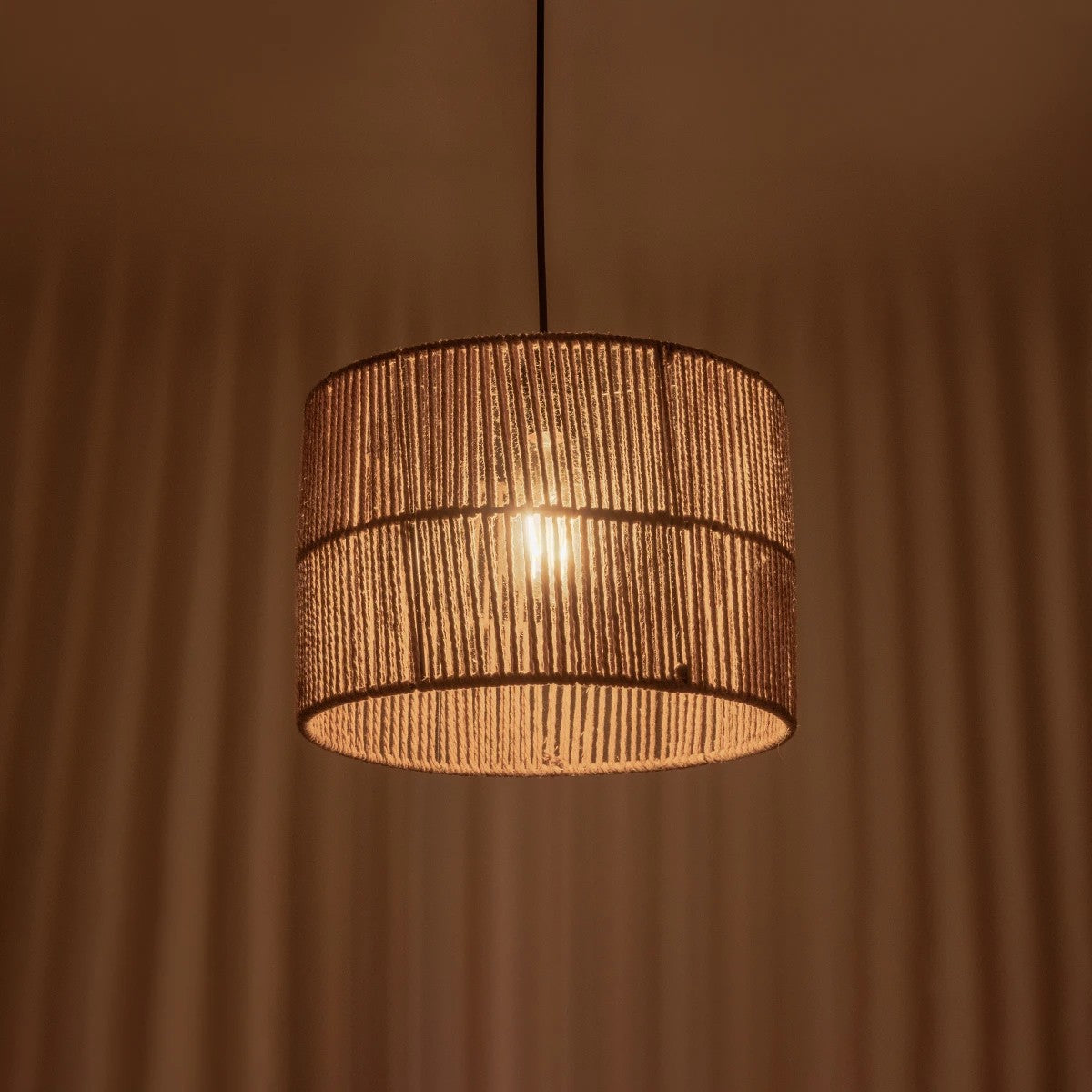 SAFA 205-0085 Boho Κρεμαστό Φωτιστικό Οροφής με Ντουί 1 x E27 AC 220-240V IP20 - Μπεζ - M30 x Π30 x Υ26