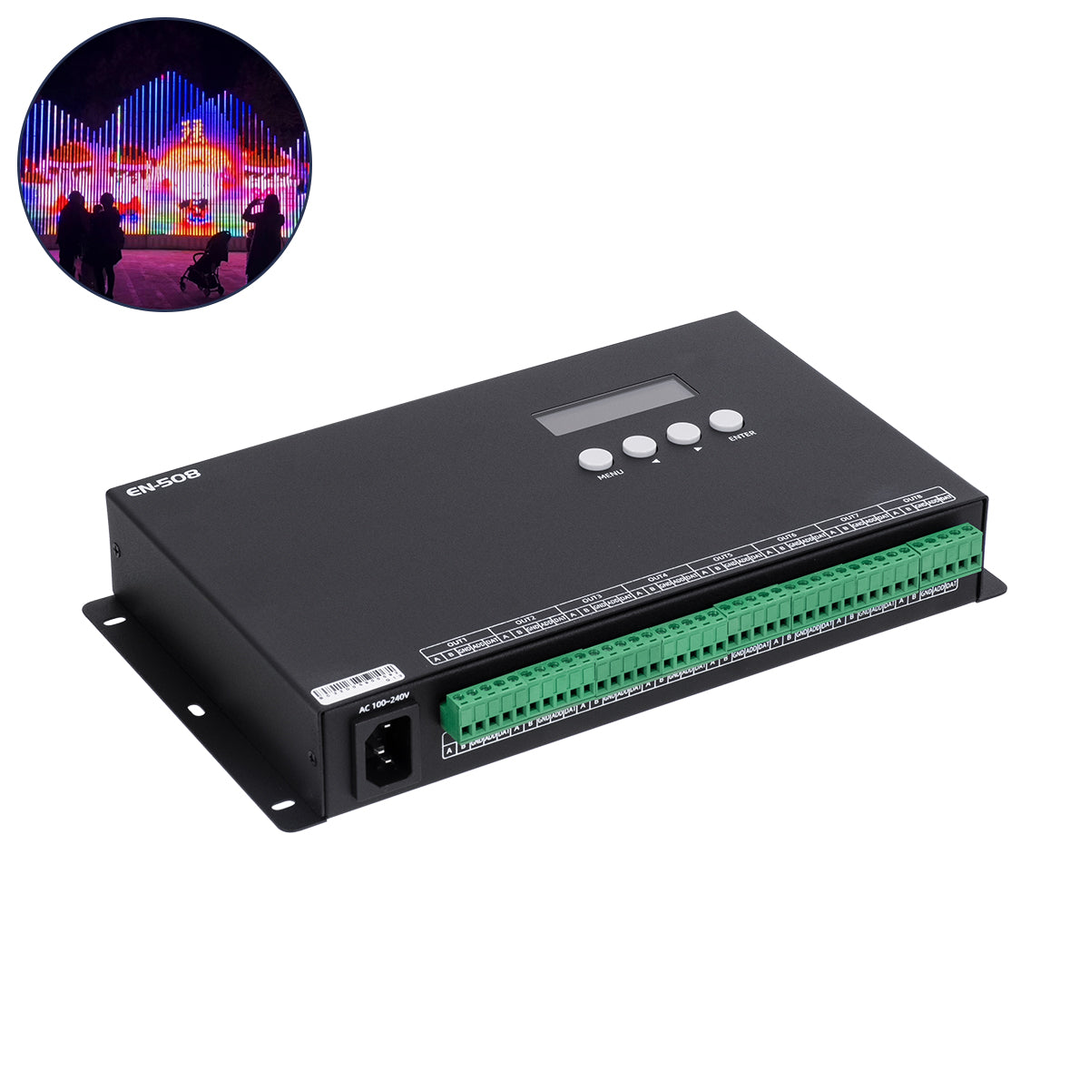 SEEKWAY-EN508 90144 Επαγγελματικός Ψηφιακός Controller SPI/TTL Pixel Online Full Color ARTNET