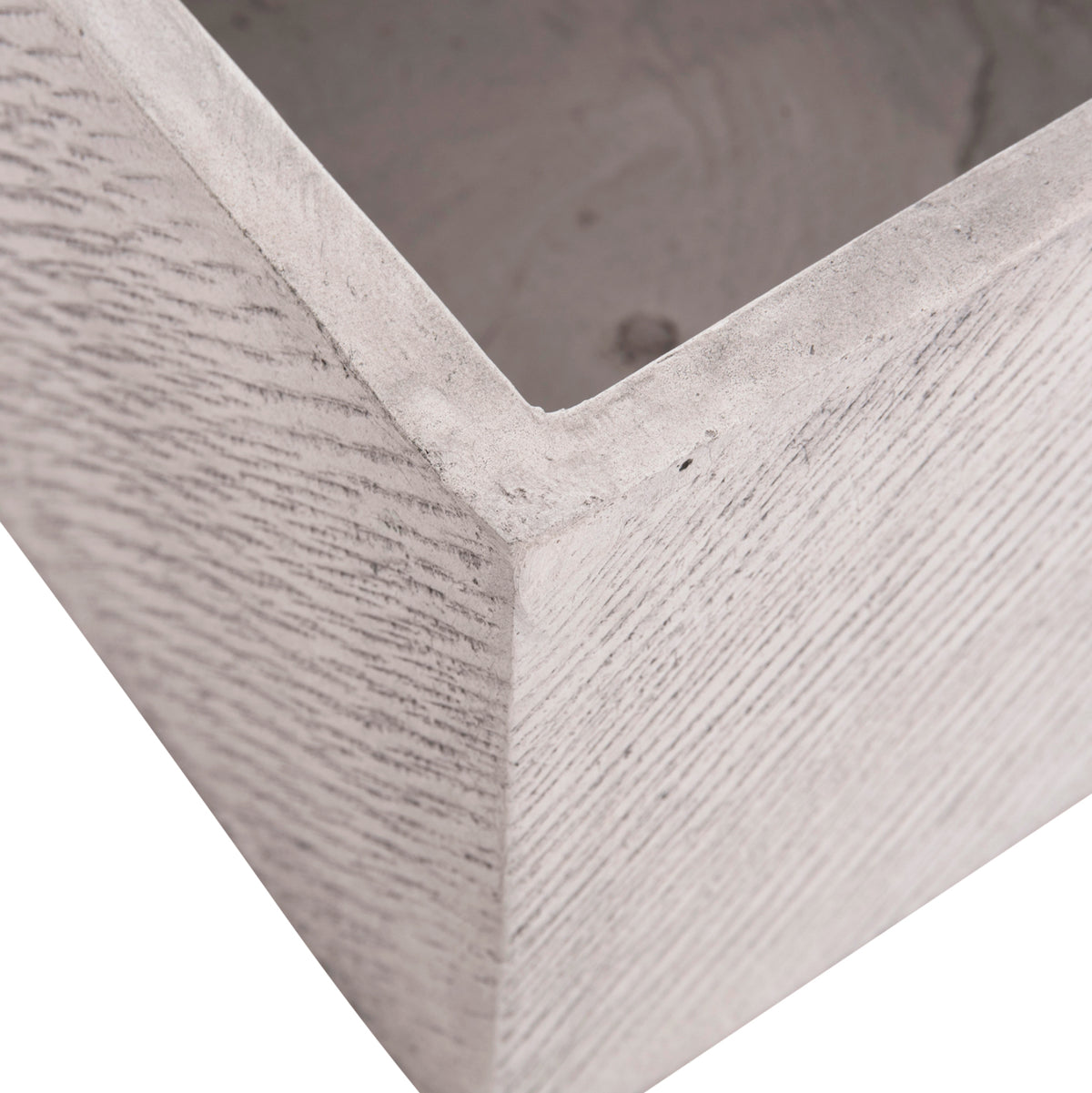ΣΕΤ 4 ΤΜΧ ΓΛΑΣΤΡΕΣ ΤΕΤΡΑΓΩΝΕΣ GARDENER FIBERCLAY ΓΚΡΙ CEMENT 37x37x32