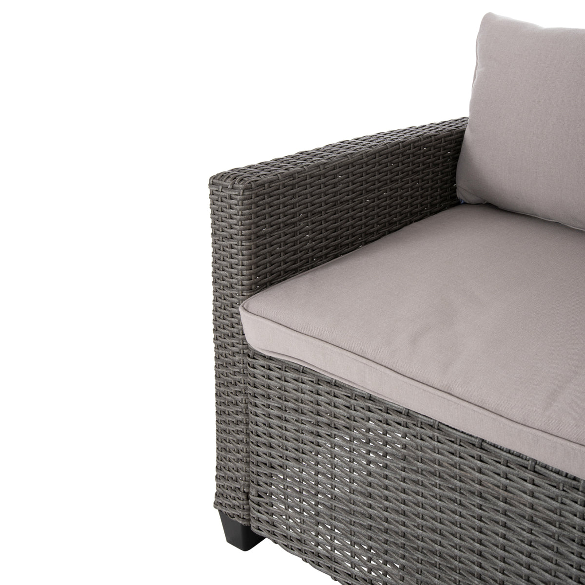 ΣΕΤ ΣΑΛΟΝΙ ΓΩΝΙΑ & ΤΡΑΠΕΖΙ CARSON ΓΚΡΙ ΣΥΝΘ. RATTAN ΜΑΞΙΛΑΡΙΑ