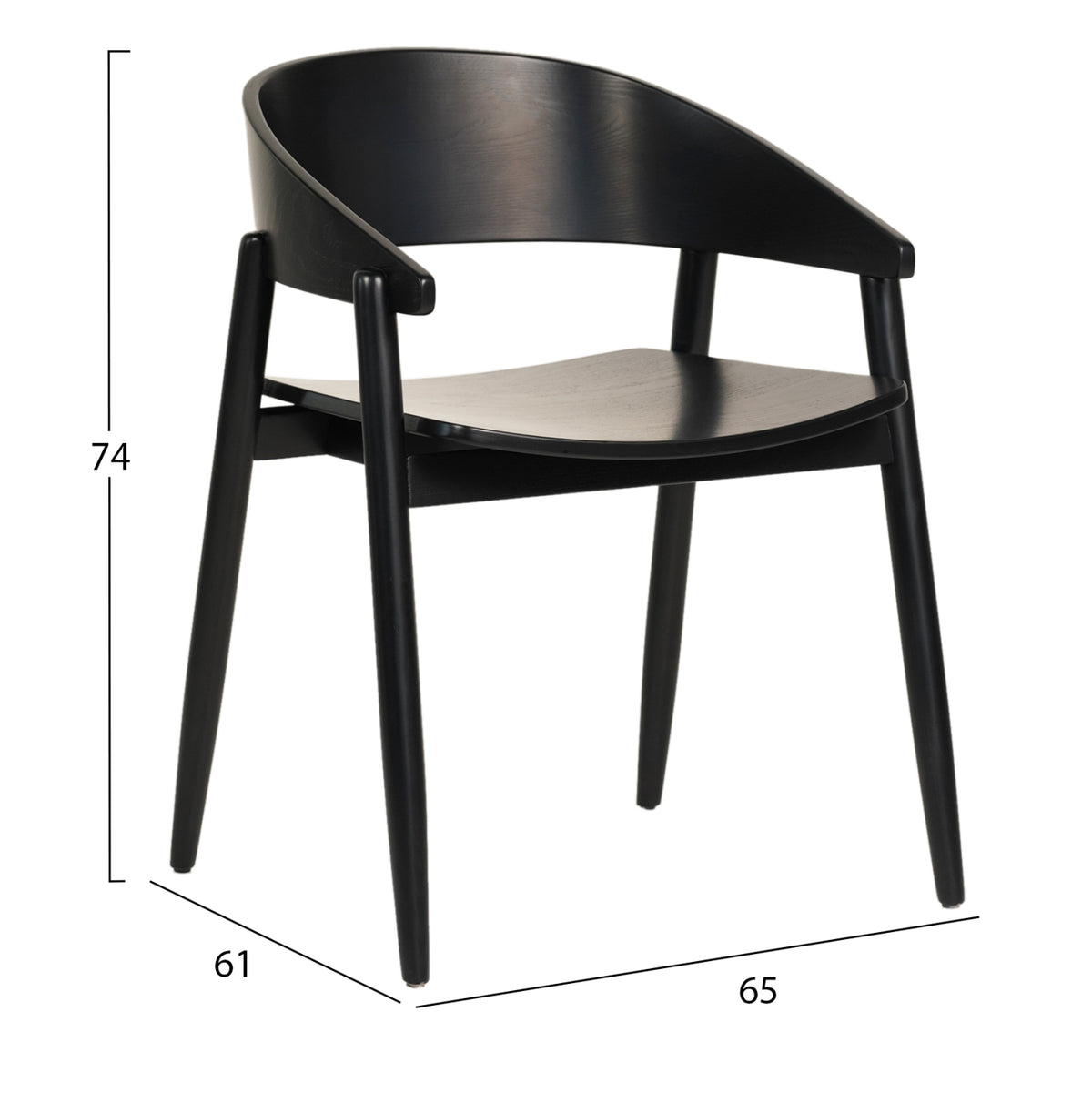 ΣΕΤ ΤΡΑΠΕΖΑΡΙΑΣ 5 ΤΜΧ CANOP ΣΤΡΟΓΓΥΛΟ ΤΡΑΠΕΖΙ Φ150εκ & 4 ΚΑΡΕΚΛΕΣ ΜΑΥΡΟ