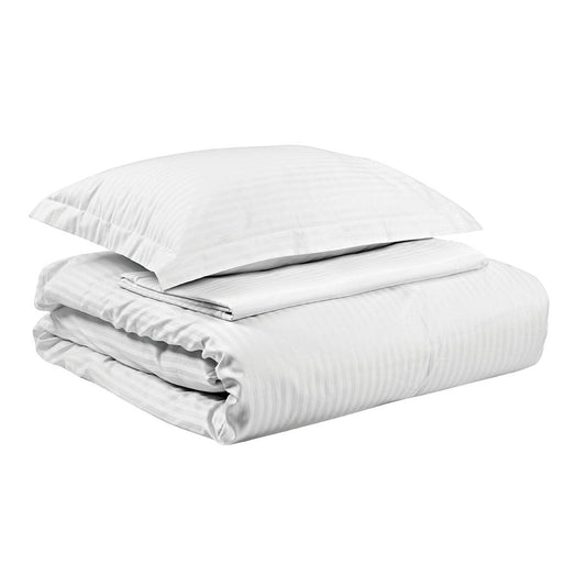 Μαξιλαροθήκη Ξενοδοχείου Oxford Ribbon Art Ε1231 230tc Satin Stripe Percal Pennie 70% Cot - 30% Pol 53x73+5εκ Λευκό