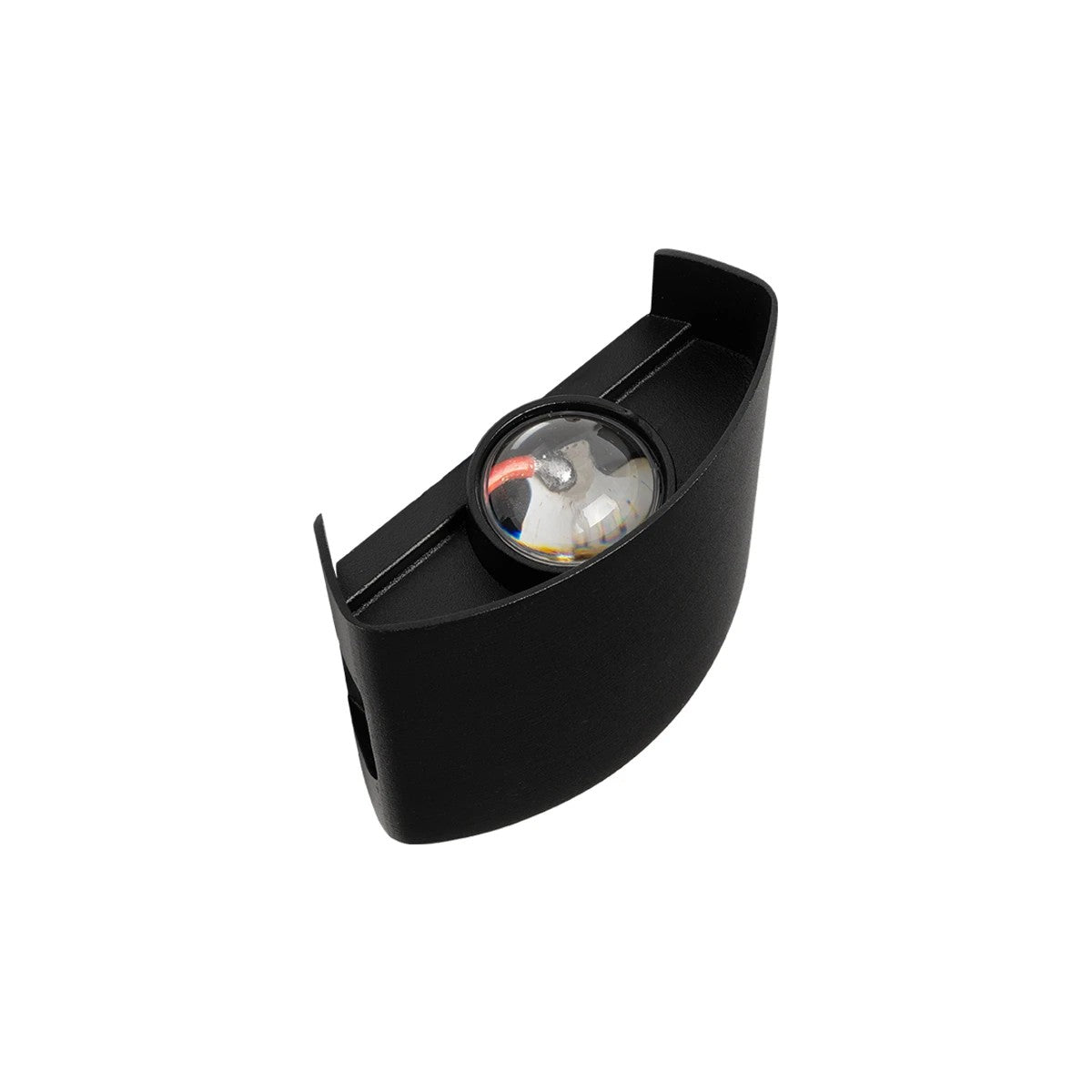 SIXOAD 60676 Μοντέρνο Φωτιστικό Τοίχου - Απλίκα LED 4W 500lm 30° AC 220-240V Αδιάβροχο IP65 Θερμό Λευκό 2700K - CREE XPE Chip & TÜV SÜD Driver - Μαύρο Ματ - Μ8.5 x Π3.5 x Υ8