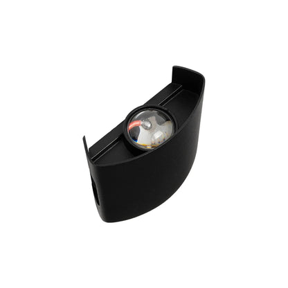 SIXOAD 60676 Μοντέρνο Φωτιστικό Τοίχου - Απλίκα LED 4W 500lm 30° AC 220-240V Αδιάβροχο IP65 Θερμό Λευκό 2700K - CREE XPE Chip & TÜV SÜD Driver - Μαύρο Ματ - Μ8.5 x Π3.5 x Υ8