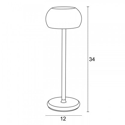 Φωτιστικό Επαναφορτιζόμενο LED 3W 3CCT Dimmable Χρυσό