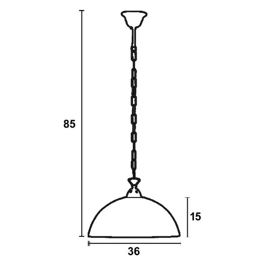 Φωτιστικό Μονόφωτο Γυαλί Καφέ/Χρυσό Ε27 Φ36