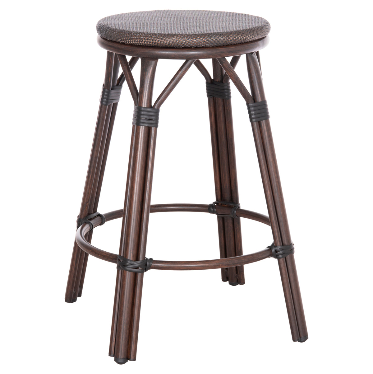 ΣΚΑΜΠΟ ΑΛΟΥΜΙΝΙΟΥ ΜΕΣ. ΥΨΟΥΣ CHINO BAMBOO LOOK & TEXTILENE ΚΑΦΕ 43x43x65