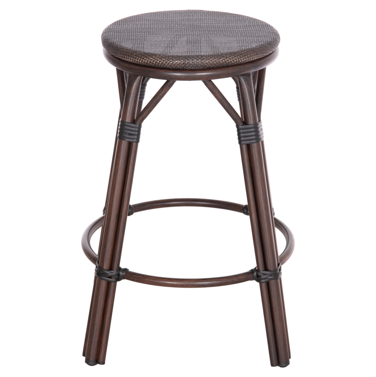 ΣΚΑΜΠΟ ΑΛΟΥΜΙΝΙΟΥ ΜΕΣ. ΥΨΟΥΣ CHINO BAMBOO LOOK & TEXTILENE ΚΑΦΕ 43x43x65