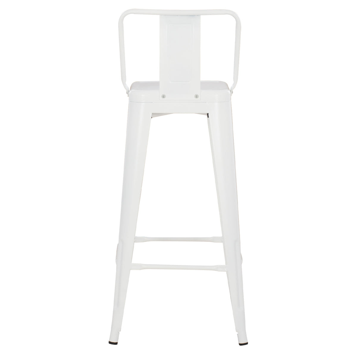 ΣΚΑΜΠΟ BAR ME ΠΛΑΤΗ ΜΕΤΑΛΛΙΚΟ MELITA PRO ΛΕΥΚΟ ΜΑΤ 42x42x100