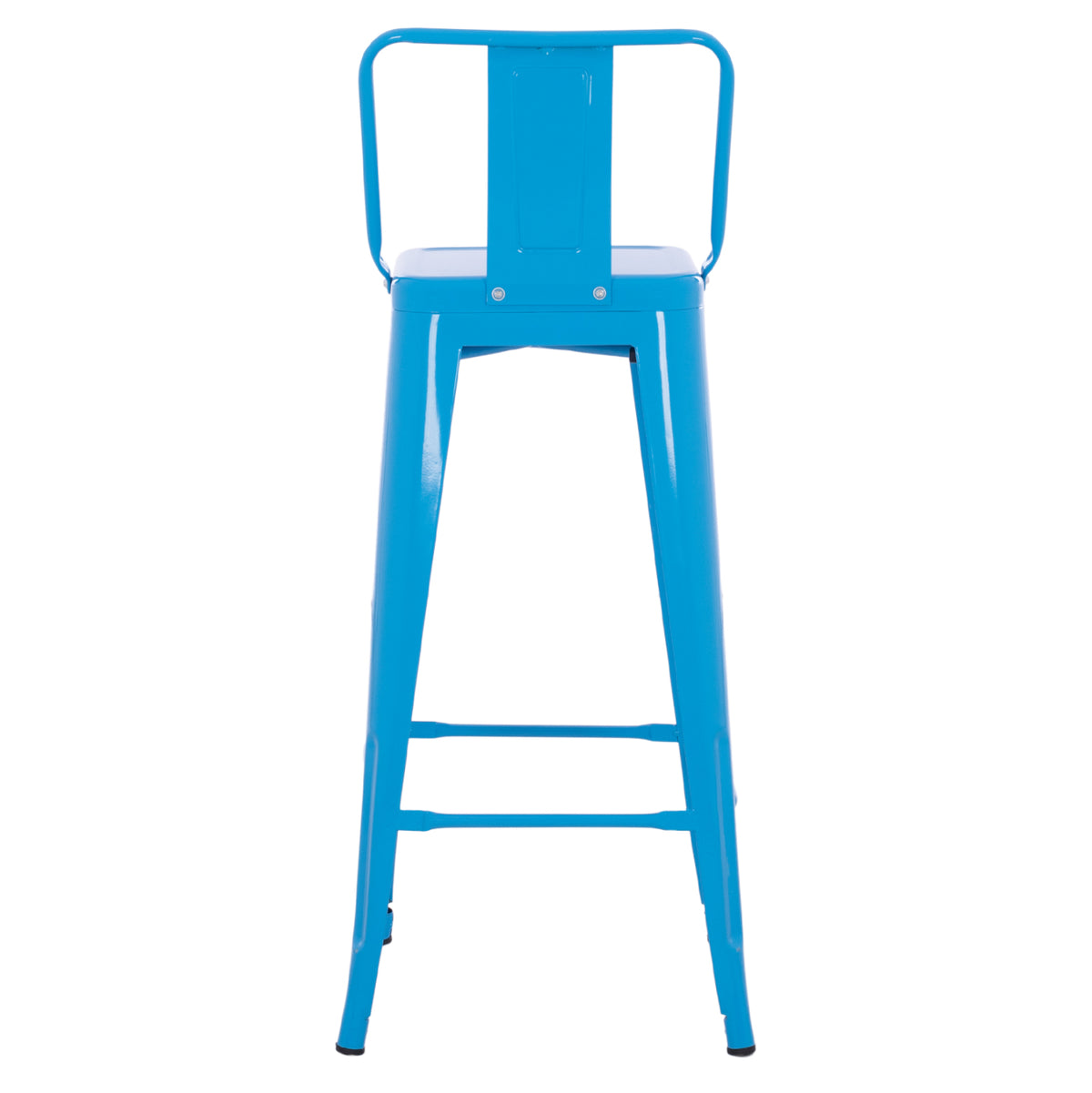 ΣΚΑΜΠΟ BAR ME ΠΛΑΤΗ ΜΕΤΑΛΛΙΚΟ MELITA PRO ΜΠΛΕ 42x42x100