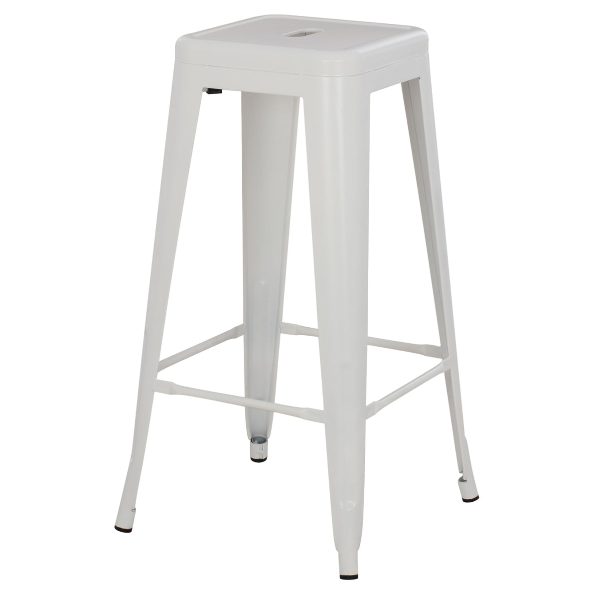 ΣΚΑΜΠΟ ΜΠΑΡ ΜΕΤΑΛΛΙΚΟ MELITA PRO ΣΕ ΛΕΥΚΟ ΜΑΤ 43x43x78