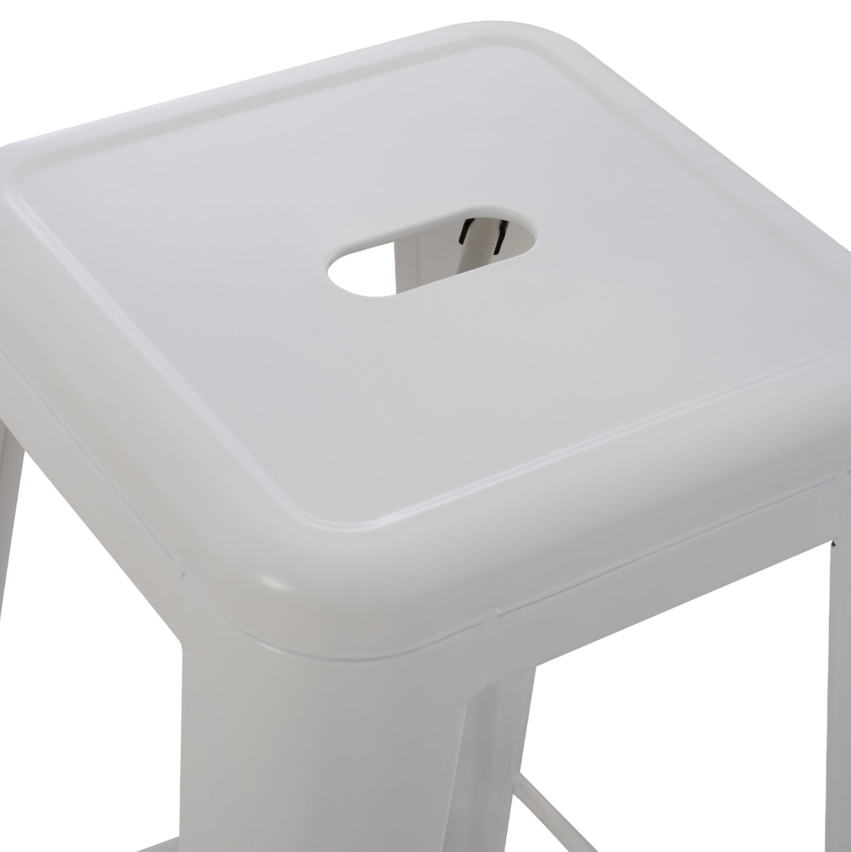 ΣΚΑΜΠΟ ΜΠΑΡ ΜΕΤΑΛΛΙΚΟ MELITA PRO ΣΕ ΛΕΥΚΟ ΜΑΤ 43x43x78