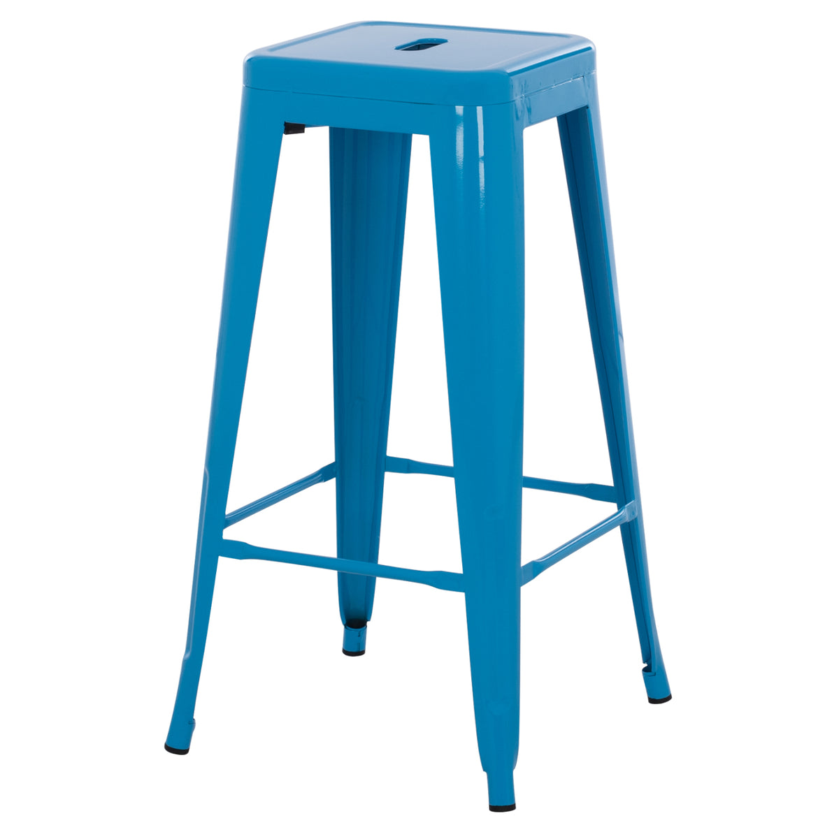 ΣΚΑΜΠΟ ΜΠΑΡ ΜΕΤΑΛΛΙΚΟ MELITA PRO ΣΕ ΜΠΛΕ 43x43x78