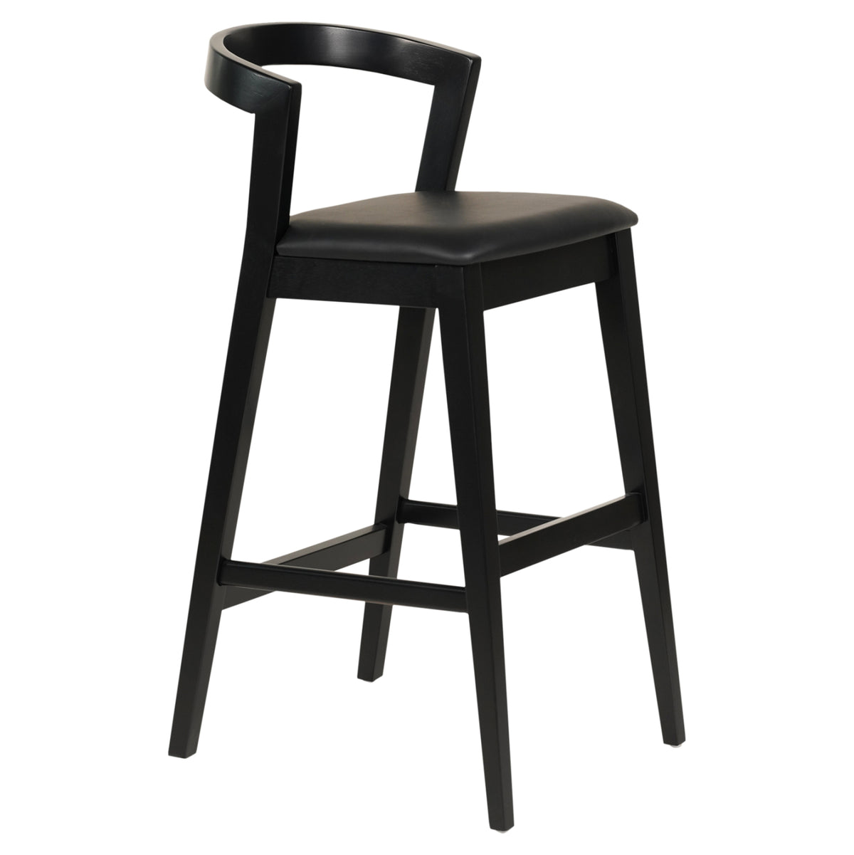 ΣΚΑΜΠΟ ΜΠΑΡ NAMI RUBBERWOOD & PU ΜΑΥΡΟ 47,5x59x102,5