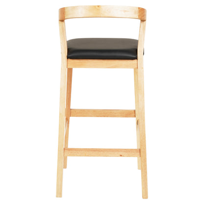 ΣΚΑΜΠΟ ΜΠΑΡ NAMI RUBBERWOOD ΣΕ ΟΑΚ ΜΑΥΡΟ PU 47,5x59x102,5