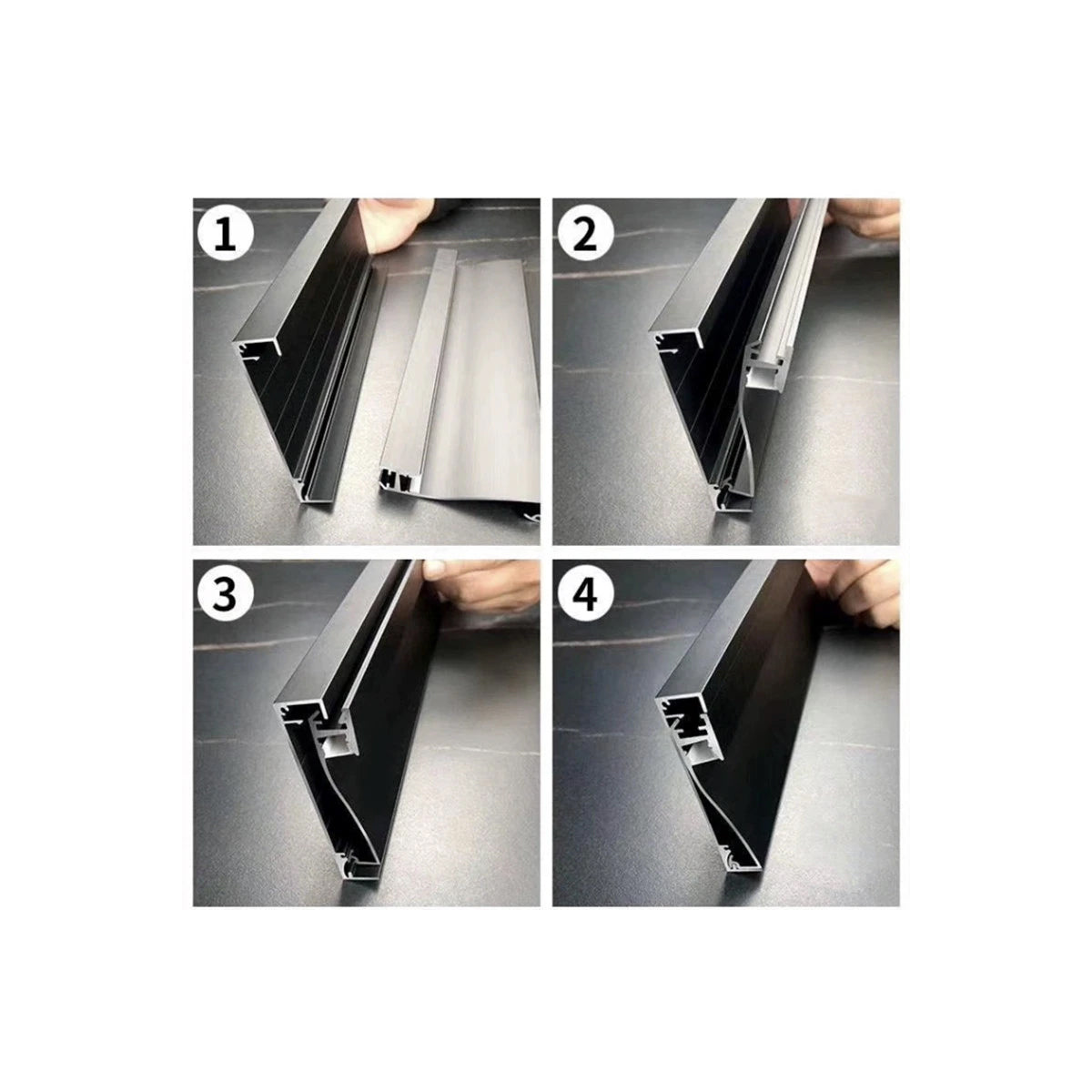 SKIRTINGBOARD-PROFILE 70851-3M Προφίλ Αλουμινίου - Βάση & Ψύκτρα Ταινίας LED με Λευκό Γαλακτερό Κάλυμμα - Επιφανειακή Χρήση για Περβάζι - Πατητό Κάλυμμα - Λευκό - 3 Μέτρα - Μ300 x Π1.6 x Υ8cm