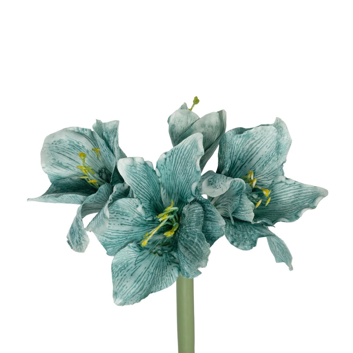 SKY BLUE KAFFIR LILY BRANCH 21389 Τεχνητό Διακοσμητικό Κλαδί Μπλέ Κρίνο Y72cm