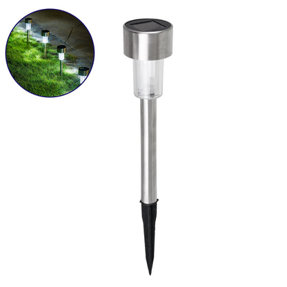 SOLARDECOR 71520 Διακοσμητικό Φωτιστικό με Βάση Κήπου / Καρφωτό LED 1W 50lm 180° DC 5V με Φωτοβολταϊκό Panel 5V 0.1W & Επαναφορτιζόμενη Μπαταρία Li-ion 3.2V 600mAh Αδιάβροχο IP65 Ψυχρό Λευκό 6000K - Μ4.7 x Π4.7 x Υ19.5
