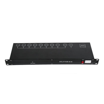 SPLITTER 51178 Διακλαδωτής & Ενισχυτής Σήματος DMX 8 Καναλιών - Rack Mount - AC 220-240V IP20 - Μ48 x Π17 x Υ4.5cm