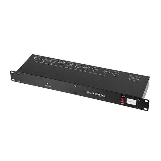 SPLITTER 51178 Διακλαδωτής & Ενισχυτής Σήματος DMX 8 Καναλιών - Rack Mount - AC 220-240V IP20 - Μ48 x Π17 x Υ4.5cm