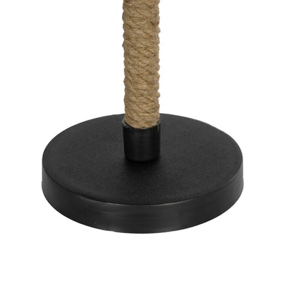 STRING 204-0072 Μοντέρνο Επιτραπέζιο Φωτιστικό Πορτατίφ με Ντουί 1 x E27 AC 220-240V IP20 - Μαύρο & Μπεζ - Μ24 x Π24 x Υ37