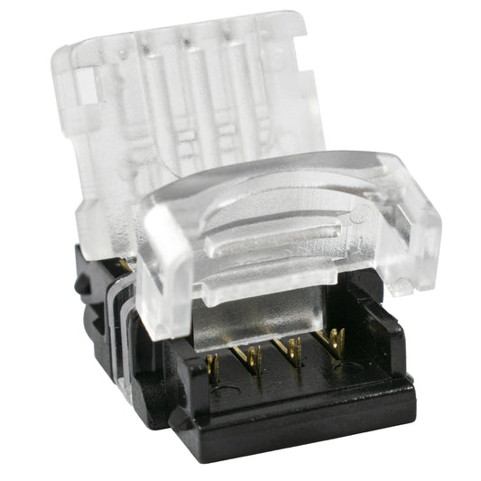 STRIPART 70724 Ενωτικός Ταχυσύνδεσμος για Πολύχρωμη RGB Ταινία LED 4Pin 10mm σε Καλώδιο Τροφοδοσίας 4Pin Αδιάβροχο IP65 - Μ1.5 x Π2.4 x Υ0.8