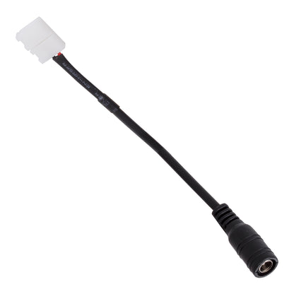 STRIPART 70739 Ενωτικός Ταχυσύνδεσμος με 15cm Καλώδιο Τροφοδοσίας για Μονόχρωμη Ταινία LED 2Pin 8mm σε DC Θηλυκό Σύνδεσμο 2.1mm IP20 - Μ15 x Π1.2 x Υ1.2