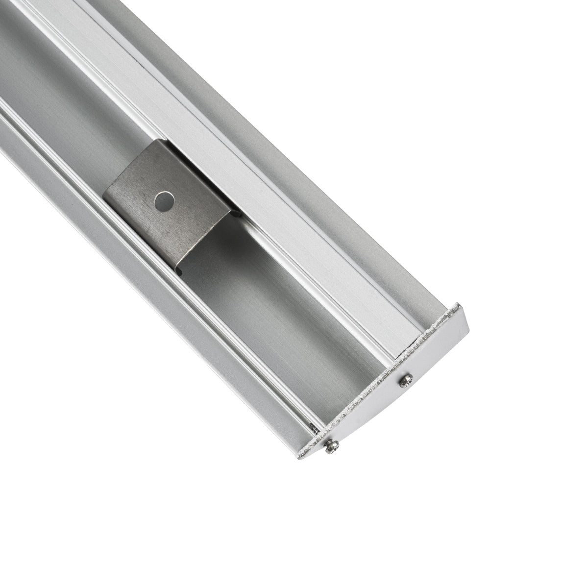 SURFACE-PROFILE 70857-3M Προφίλ Αλουμινίου - Βάση & Ψύκτρα Ταινίας LED με Λευκό Γαλακτερό Κάλυμμα - Επιφανειακή Χρήση Δημιουργίας Κρυφού Φωτισμού - Πατητό Κάλυμμα - Ασημί - 3 Μέτρα - Πακέτο 5 Τεμαχίων - Μ300 x Π1.7 x Υ4.2cm